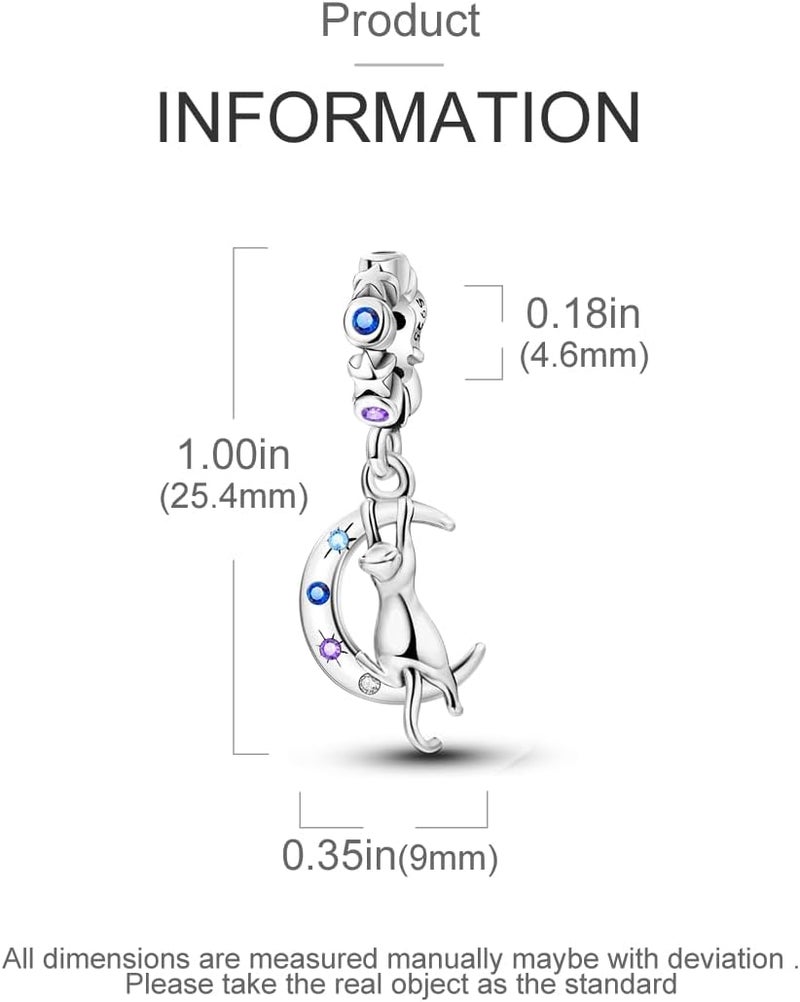 MULA 925 Sterling Silver Charms for Bracelets and Necklaces Family Letters Dangle Pendants Airplane Travel Beads Family Tree Jewelry Charms for Women - Image 3
